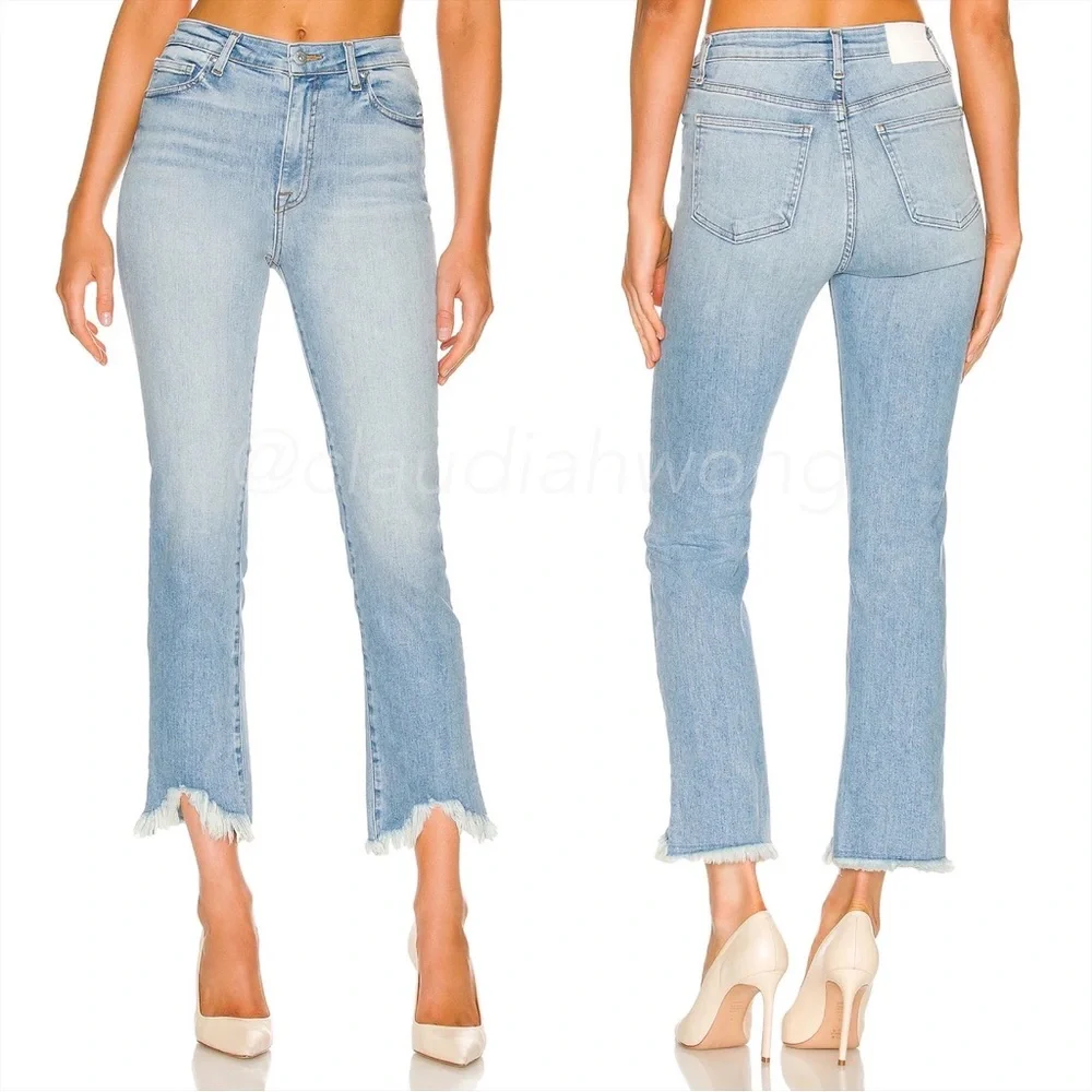 JONATHAN SIMKHAI River High Rise Straight Leg Jeans in Palisades Vintage Blue